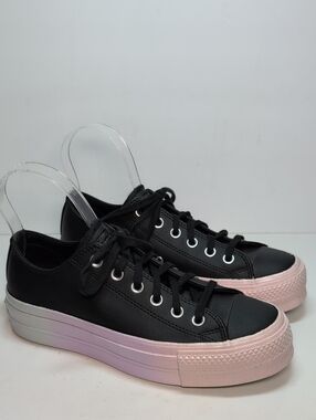 Converse All Star lift rainbow platform sneakers women's size 7.5 EU 38